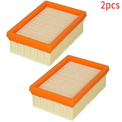 2PCS Flat Pleated Filters Replacement Kit for Karcher Vacuum Cleaner MV4 MV5 MV6