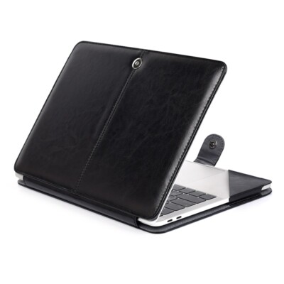 For MacBook Air Pro 11 12 13.3 14 15 16 inch Laptop Protector PU Leather Cover
