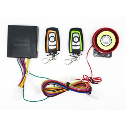For Motorcycle Scooter Security Alarm System Anti-theft Remote Control Universal