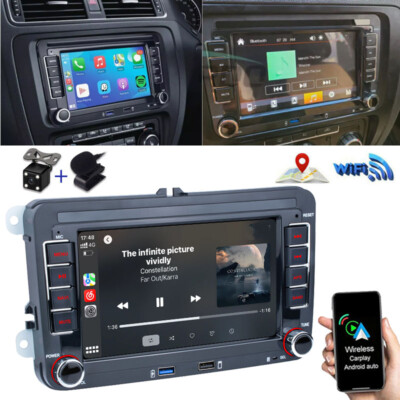 For VW Volkswagen Jetta Passat 9'' Carplay Android 13 Car GPS Stereo Radio Navi