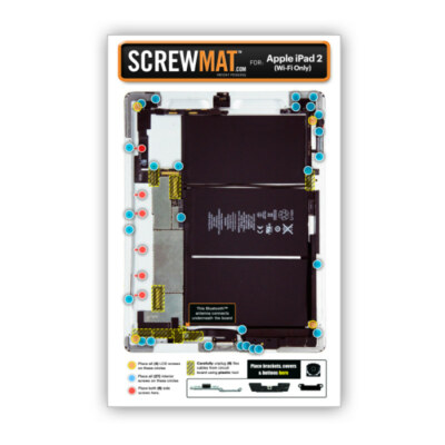 Apple - mats6920 ScrewMat for Apple iPad 2 WiFi Screw Mat Repair Tool Magnet