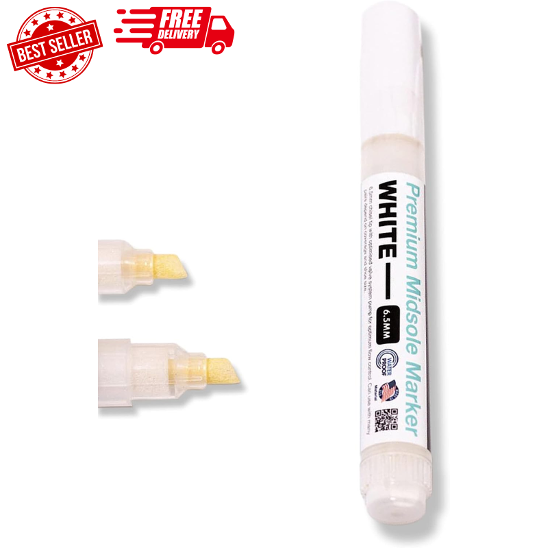 Premium Midsole Marker for Customization Paint on Leather, Suede, Fabric and Sof