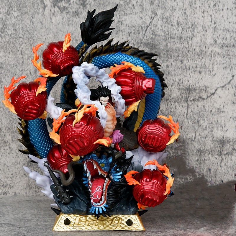 Monkey D. Luffy Gear 4 vs Kaido One Piece Model Statue