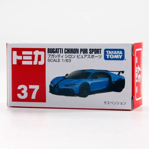 Takara Tomy Tomica 37 BUGATTI CHIRON PUR SPORT Blue Diecast