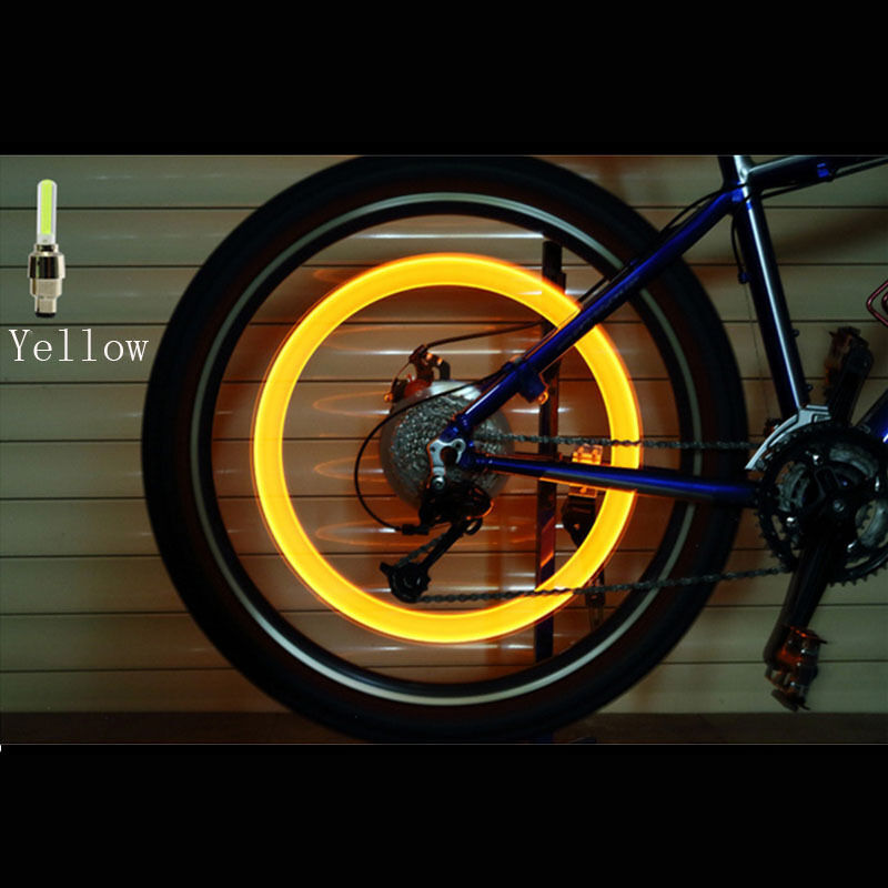 1/2/4x Valve Stem LED CAP for Bike Bicycle Car Motorcycle Wheel Tire Light lamp