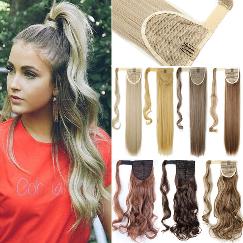Hot Sale Clip In Hair Wrap Ponytail Hair Extensions Pony Tail As