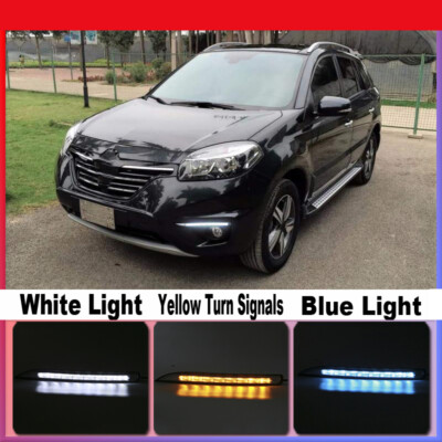 For Renault koleos 2011~2014 LED DRL Daytime Running Lights Fog Lamps Bumper