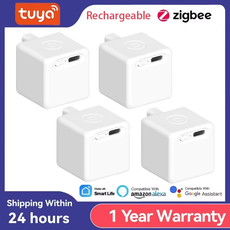 Tuya Smart Touch Finger Robot ZigBee 3.0 Chargeable Switch Button Pusher Bot Rem