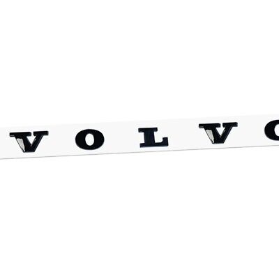 Gloss Black Rear Trunk Lid Badge For Volvo Letter Nameplate Raised Emblem Sport