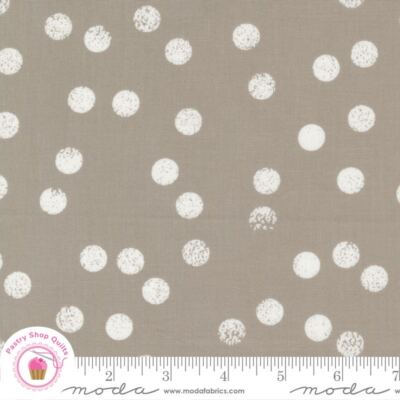 Moda FILIGREE 1813 15 Stone Brown White Dots  ZEN CHIC Quilt Fabric