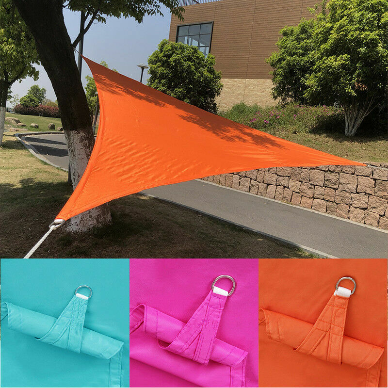 Portable Awning Waterproof Triangular Tarp Sun Shade Rain Shelter
