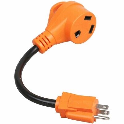 15 Amp Male to 30 Amp Female Dogbone Adapter RV Electrical Converter Cord Cable