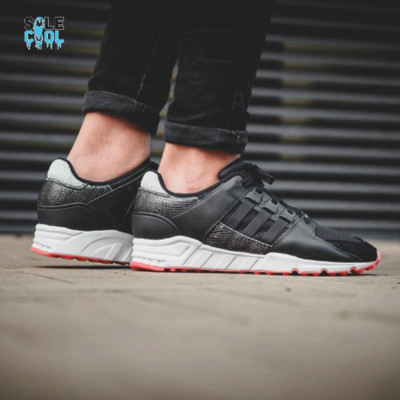 adidas eqt support rf pk by9603 mens black white running shoes size 10 hs4177 404077253816