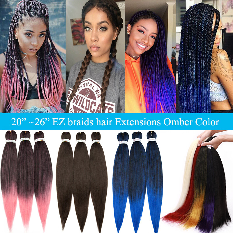 Easy Braid Hair Pre Stretched Braiding Hair Long Box Braid Yaki Texture