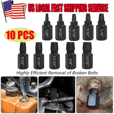 10PC Broken Head Bolt Screw Cap,Extractor Screw Hexagon Socket Bolt Removal Tool