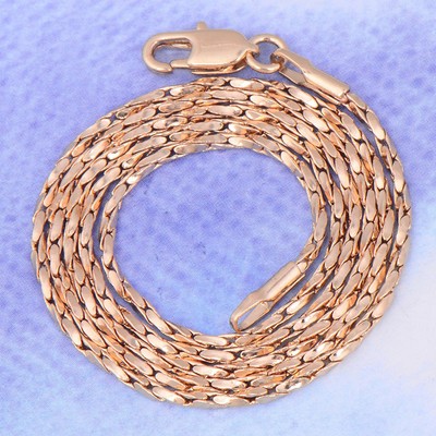14k yellow gold filled vintage womens twisted rope chain 18.