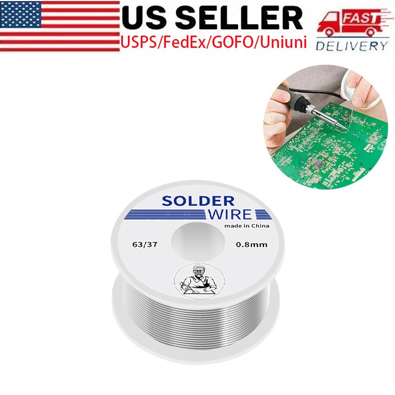 63-37 Tin Rosin Core Solder Wire For Electrical Soldering Sn60 Flux 0.8 ...