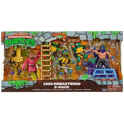 Teenage Mutant Ninja Turtles 6er-Pack Actionfiguren 1988 Remastered Exclusive
