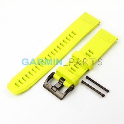 Nuovo Silicone Fascia Garmin Fenix 5 Quickfit 22mm Giallo Vera Parte OEM Fr 935