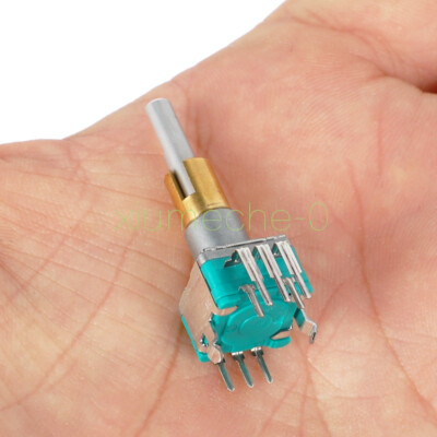 Jual EC11 EC-11 15MM 5P O Rotary Encoder Switch Audio Digital - Foto 6