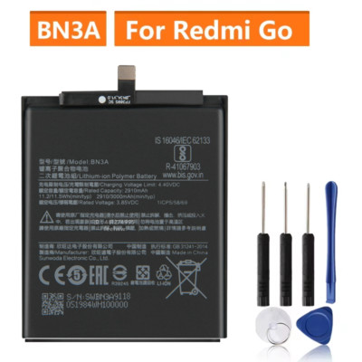 Replacement Battery BN3A For Xiaomi Redmi Go Rechargeable Phone Battery 3000mAh