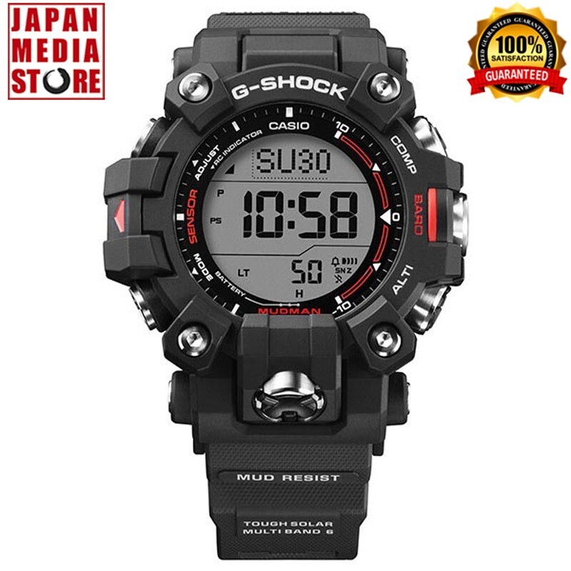 Pre-owned Casio G-shock Mudman Gw-9500-1jf Master Of Carbon Core Atomic Solar Men Watch