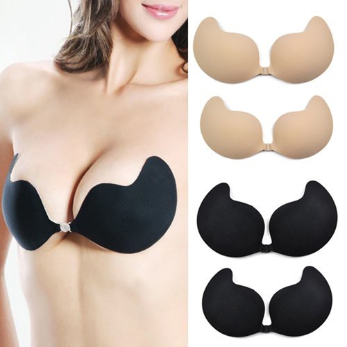 Damen Sexy BH BÃ¼gel frei BH Push Up BH TrÃ¤gerlos Unsichtbarer BH Selbstklebend