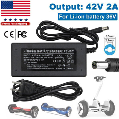 42V 2A Power Charger for GOTRAX Apex, Apex Pro, Glider, XR Elite, XR Ultra,Rival