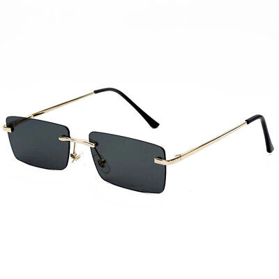 Luxury Brand Ladies 2021 Rimless Square Polarized Sunglasses