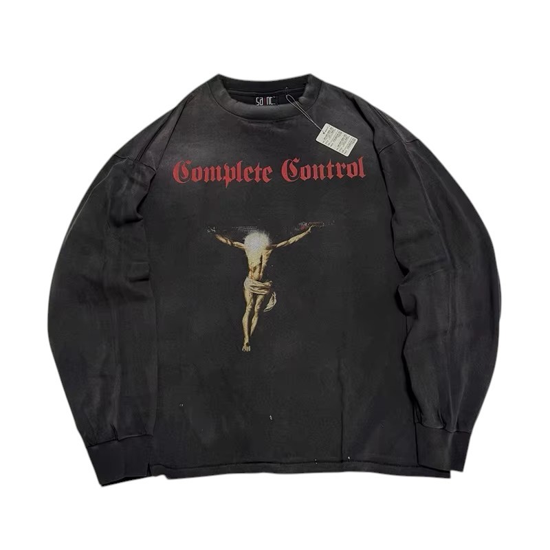 Saint Michael x Kosuke Kawamura "Complete Control" Long-Sleeve Tee Black Men