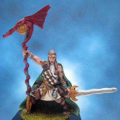 Painted I-Kore Celtos Miniature Faeron Fire Wizard II