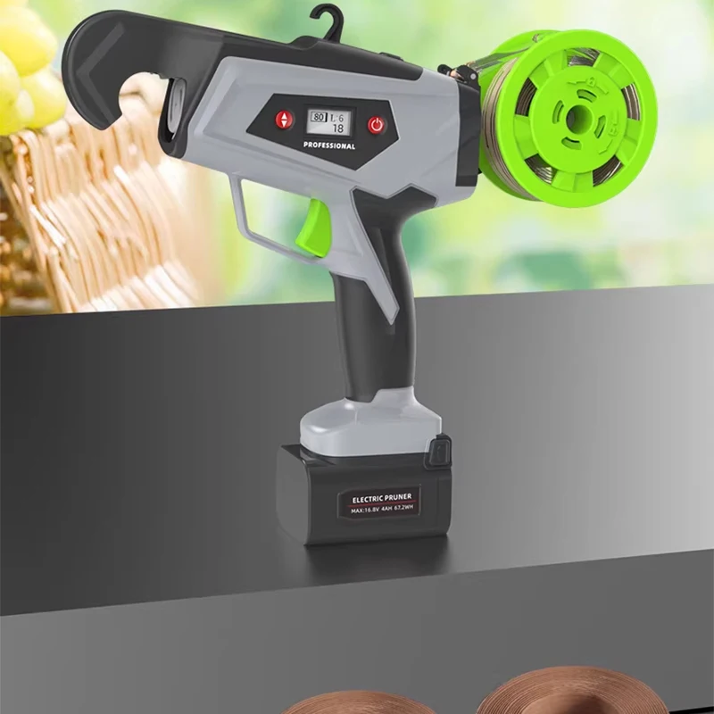 Automatic Electric Plant Tying Tool | Garden Vine Tying Machine for Grapes, Toma
