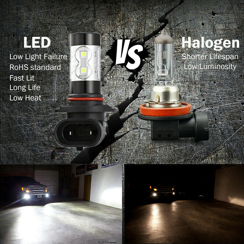 For Ford F150 2004&mdash;2014 White LED Headlight Hi/Lo + Fog Light 4 Bulbs Combo Kit