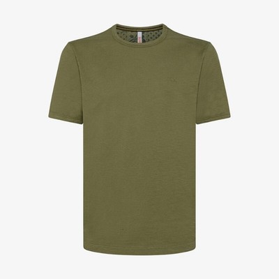 

Мужская футболка Sun68 Military Green T33115 с круглым низом Sun 68 E2023