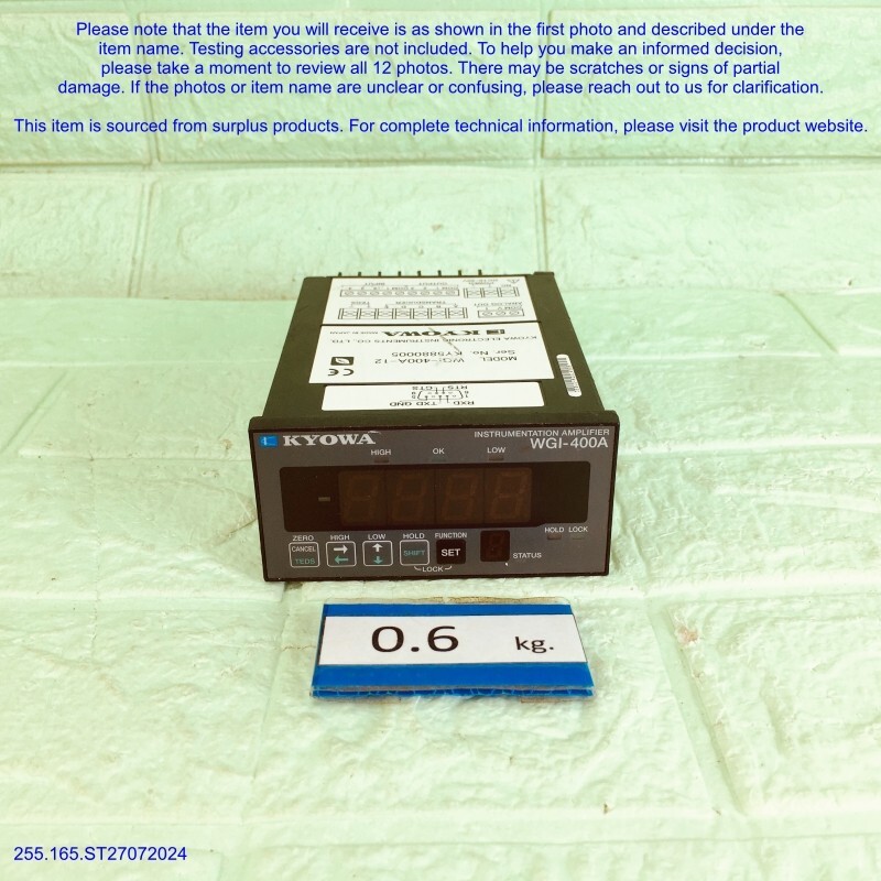 KYOWA WGI-400A, Instrumentation Amplifier as photos, sn:9909, FedExDHL.