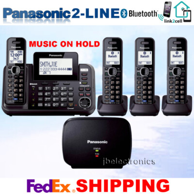 PANASONIC KX-TG9542B 2-LINE PHONE LINK2CELL MUSIC ON HOLD 4