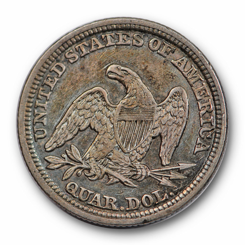 1848 Seated Liberty Quarter Extra Fine to About Uncirculated Better Date #5993