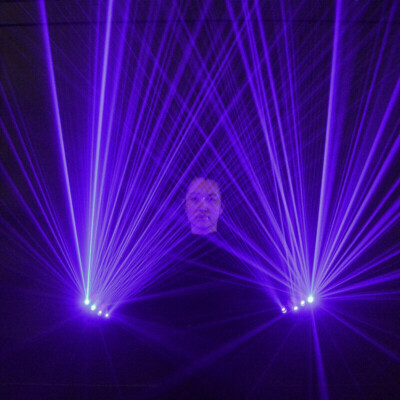 Blue-violet Laser Gloves DJ Dancer Stage Lighting Show Bar Party LED Light Glove