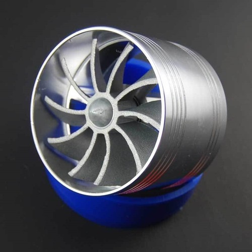 ALUMINUM JET BLADE TURBO SUPERCHARGE INTAKE JDM ECO GAS/FUEL SAVER FAN