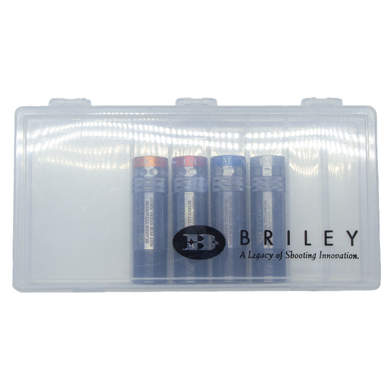 BRILEY 6 CHOKE TUBE CASE 12 20 GAUGE SHOTGUN CHOKES TRAP SKEET SPORTING CLAYS