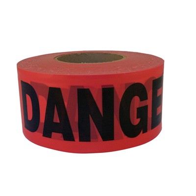 C.H. Hanson 19005 Plastic Red Danger Barricade Tape 1000 L ft. x 3 W in.