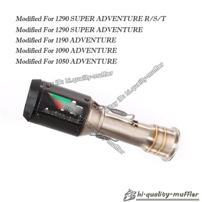 Exhaust Link Pipe Muffler Carbon Fiber Modified For 1050 1190 1290 ADVENTURE