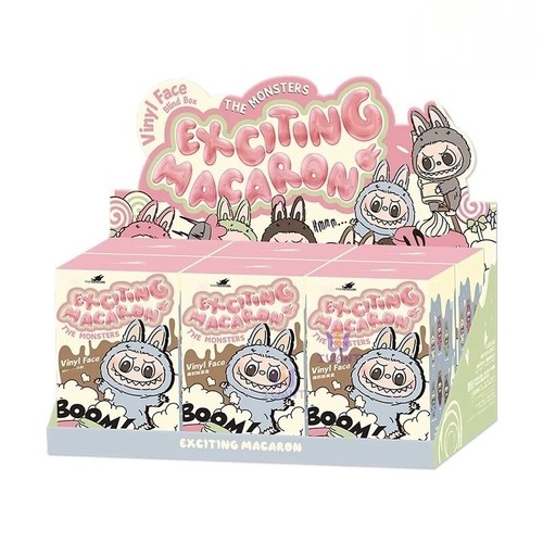 Popmart THE MONSTERS Macaron ぬいぐるみLabubu POP MART Labubu The Monsters Exciting Macaron Plush Series