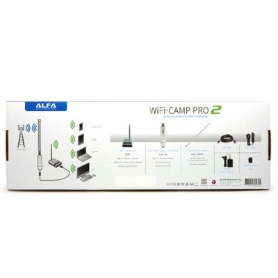 Alfa Network Camp-Pro2 Universal WiFi Kit/Internet Range Extender for RV, Boat..