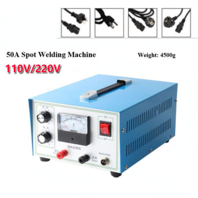 50A Jewelry Welding Machine Gold Silver Platinum Soldering 0.5-1.2MM Spot Welder