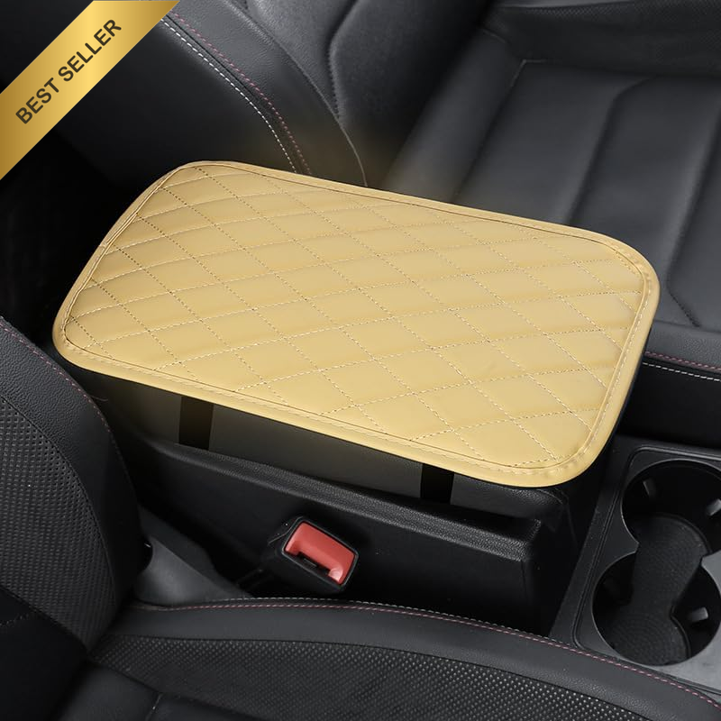 Auto Center Console Pad, PU Leather Car Center Console Box Cushion, Non Slip Sof