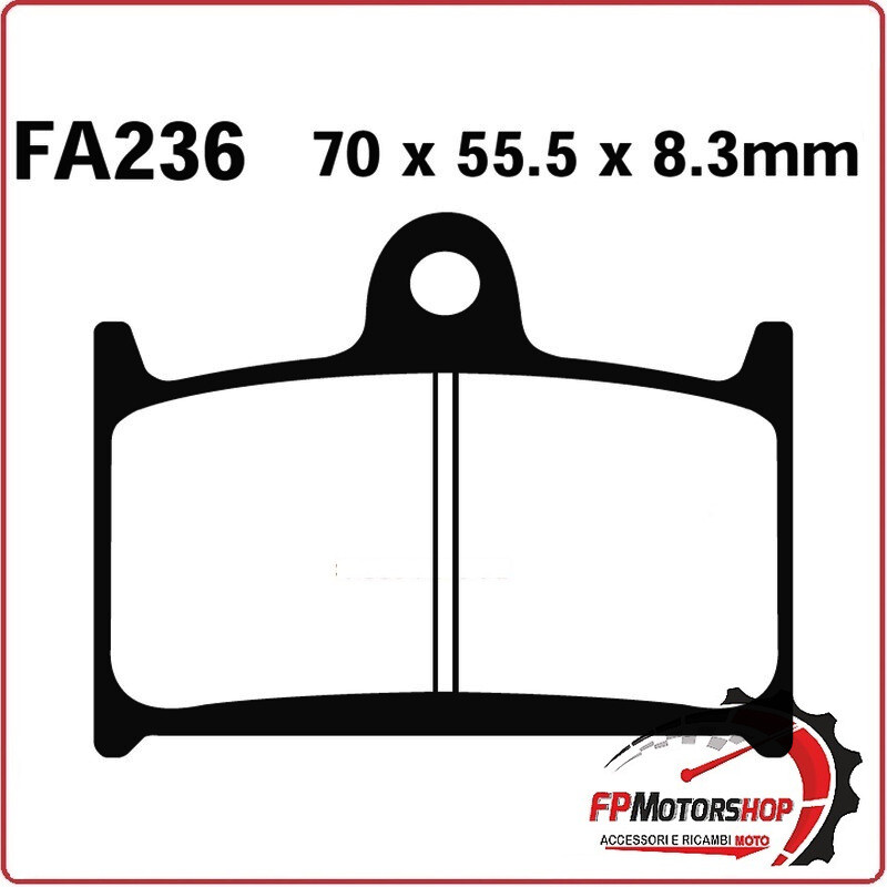 PASTIGLIE FRENO PER MOTO TRIUMPH SPEED TRIPLE EBC FA236HH TROPHY 900/1200 94>01