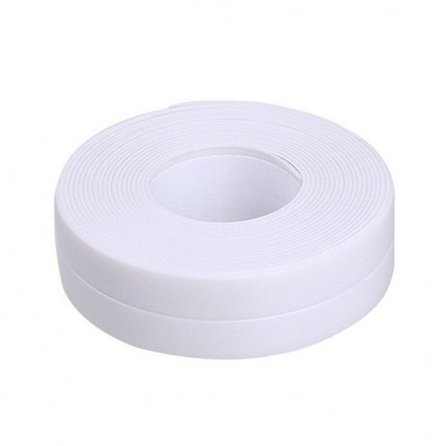 Bathroom Self-Adhesive Caulk Strip Sealant Tape Bath Toilet Wall Sealing Trim 