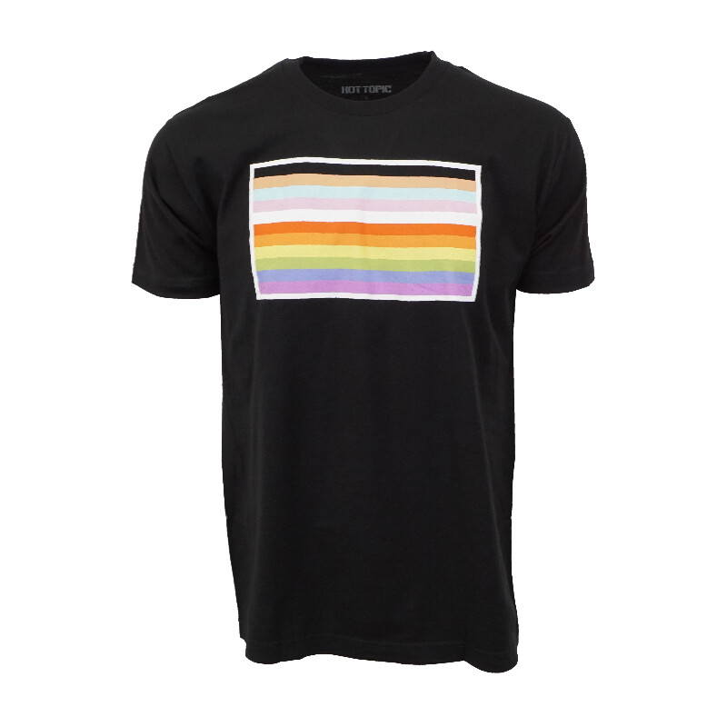 

МУЖСКАЯ ФУТБОЛКА HOTTOPIC С ФЛАГОМ ЛЮБВИ, Black