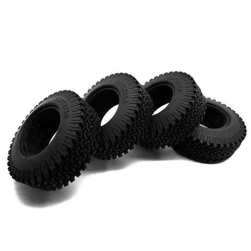 98*35MM 1.9 Rubber Terrain Tyre Wheel Tires for 1/10 RC Rock Crawler F350 RC4wd